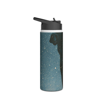 Nordic Boreal Moose · Insulated Water Bottle · Blue