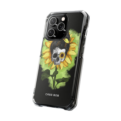 Sunflower Skull iPhone 14 Pro Case - Impact