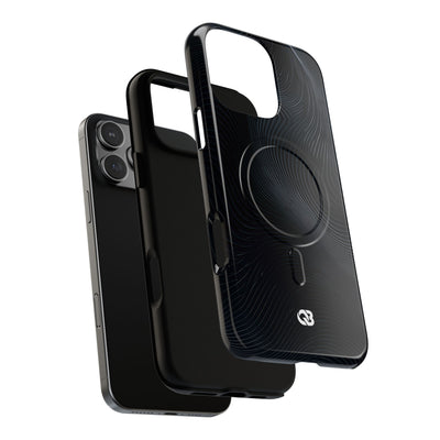 Black Tough 2.0 Magsafe Phone Case for iPhone - Obsidian Ridge Flux