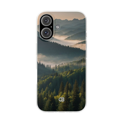 Foggy Mountain Ridge · Soft Phone Case for iPhone