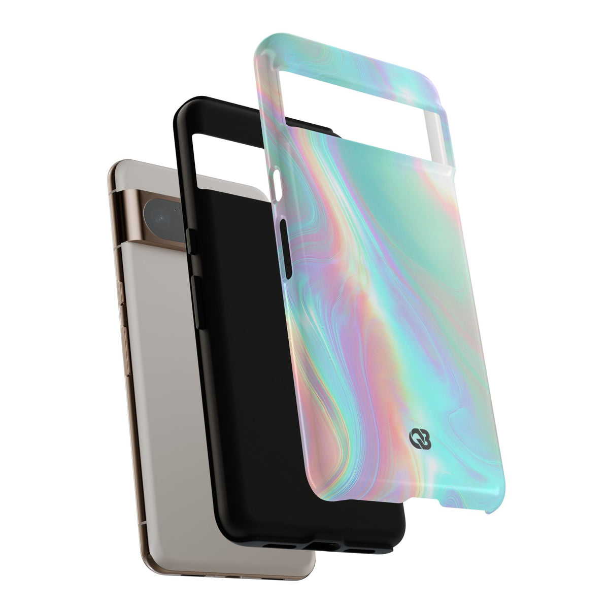 Prismatic Liquid Light · Tough Phone Case for Pixel ·  Teal
