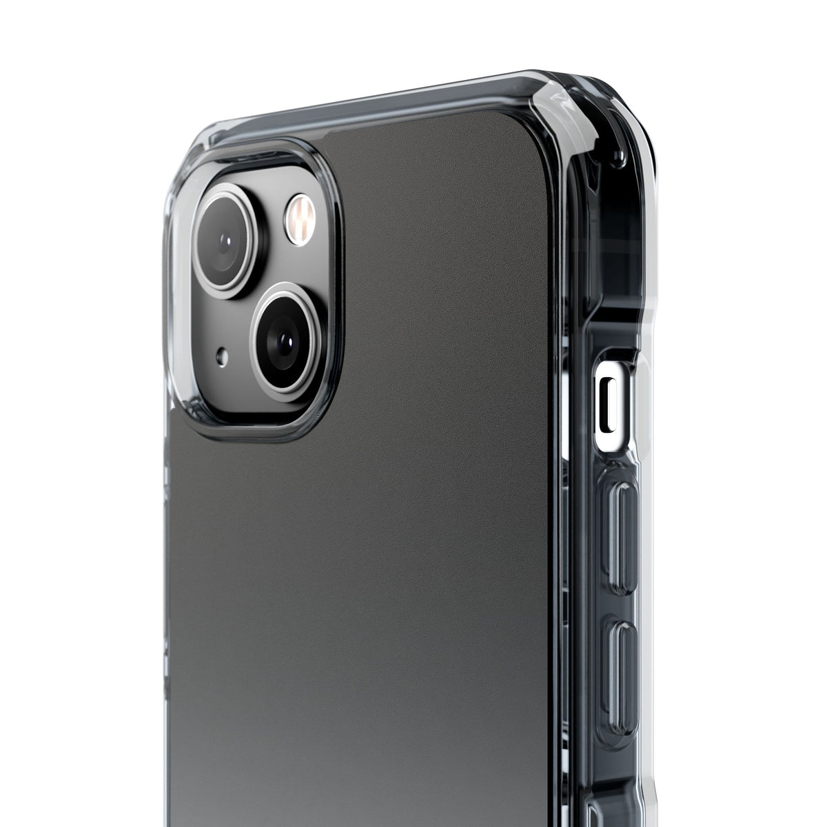 Noir Ombre Fade · Clear Impact Magnetic Phone Case for iPhone ·  Black