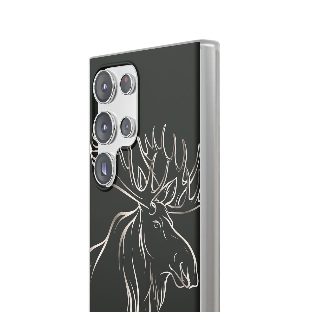 Nordic Moose Contour · Lite Phone Case for Samsung · Black