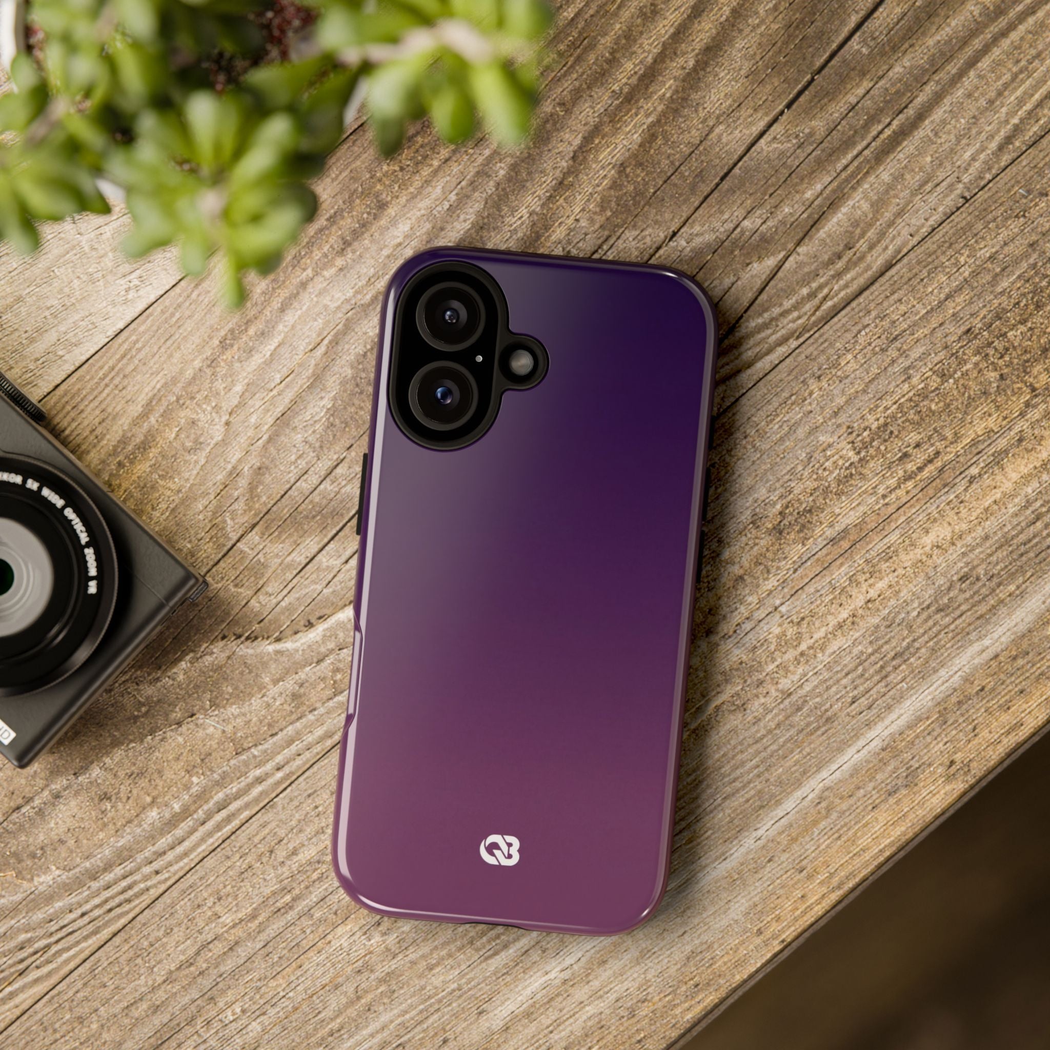 Purple Tough Phone Case for iPhone - Nocturnal Plum Fade