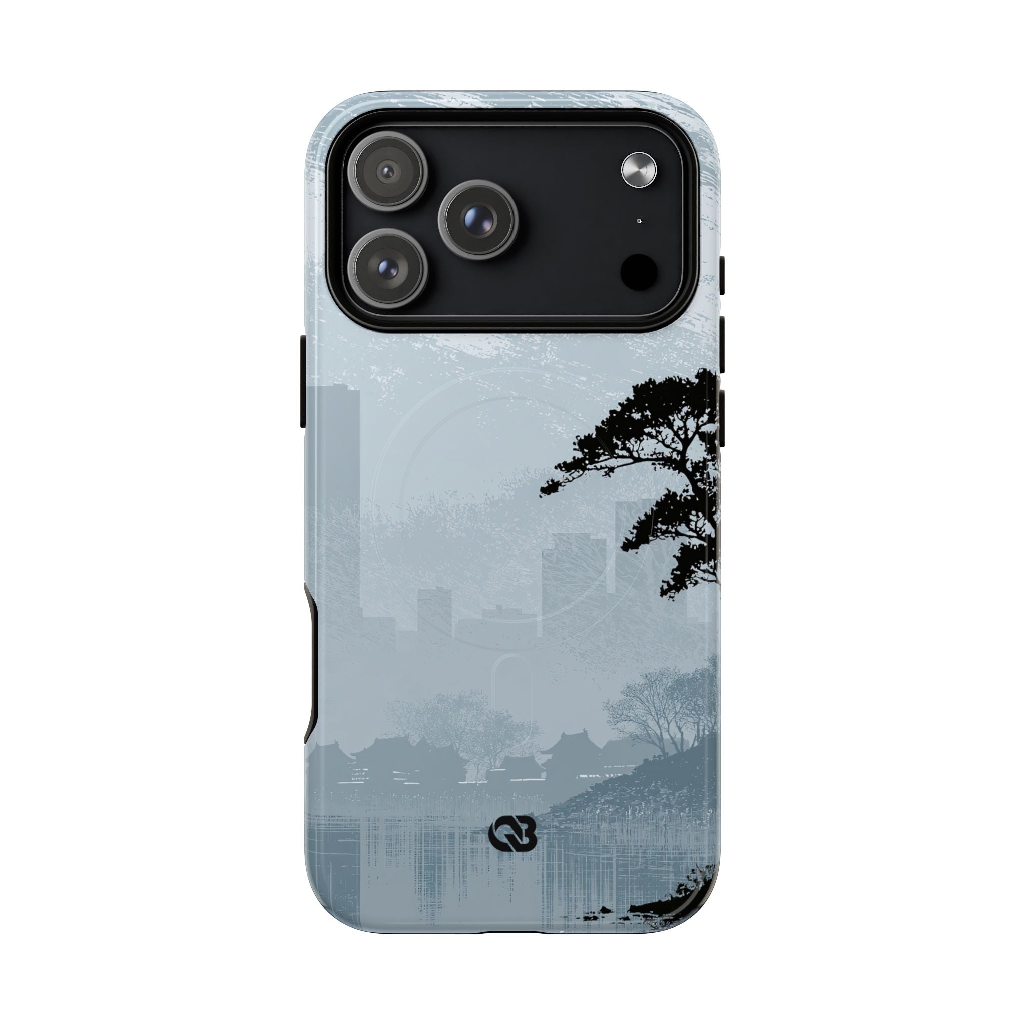 Grey Tough 2.0 Magsafe Phone Case for iPhone - Steel Slate Zen
