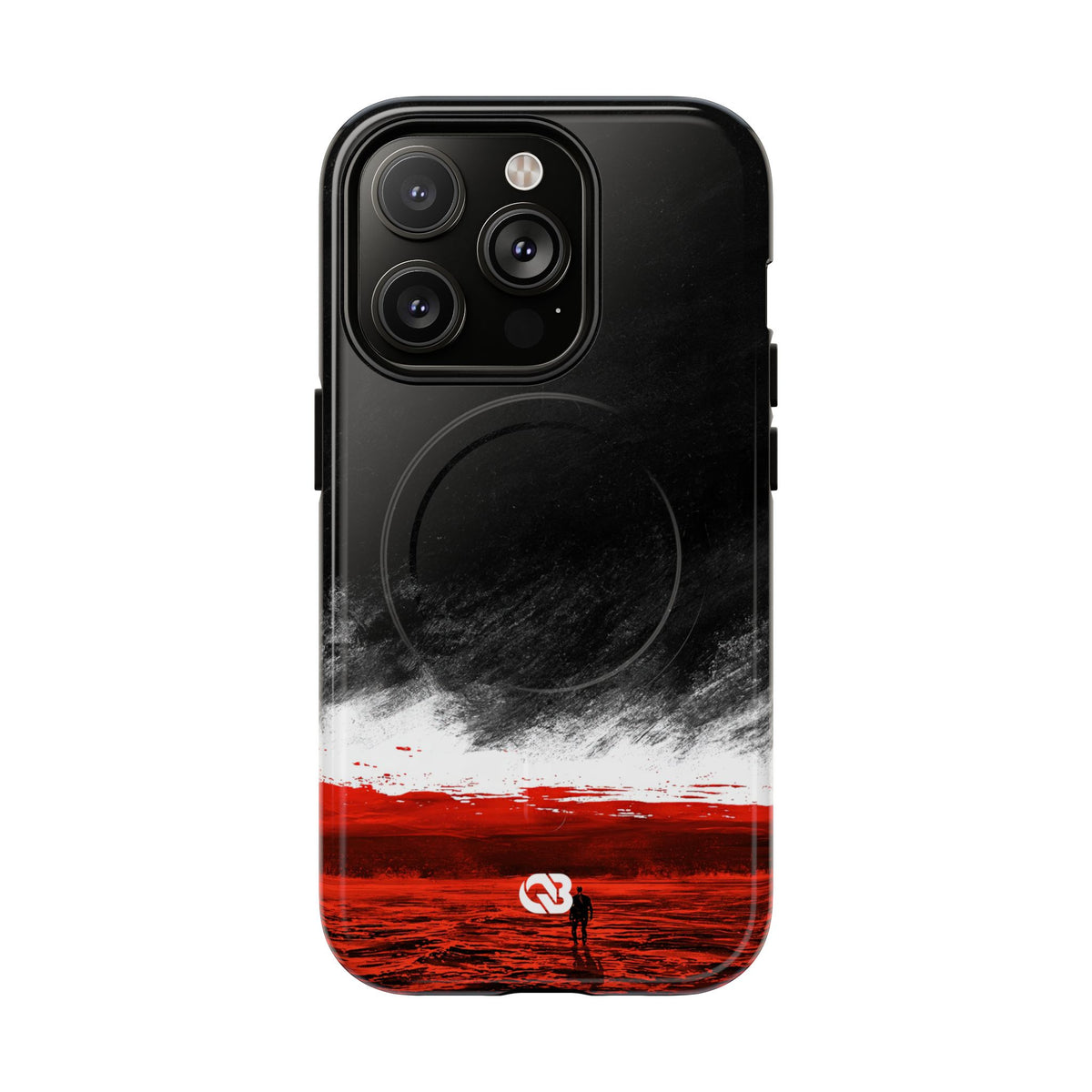 Crimson Void · Tough 2.0 Magnetic Phone Case for iPhone · Black