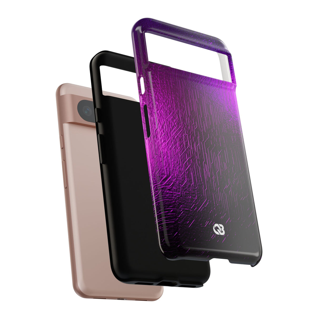 Violet Cyber Circuit · Tough Phone Case for Pixel ·  Purple