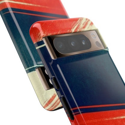 Blau diagonale Bewegung Google Pixel 8 Pro Case - Tough
