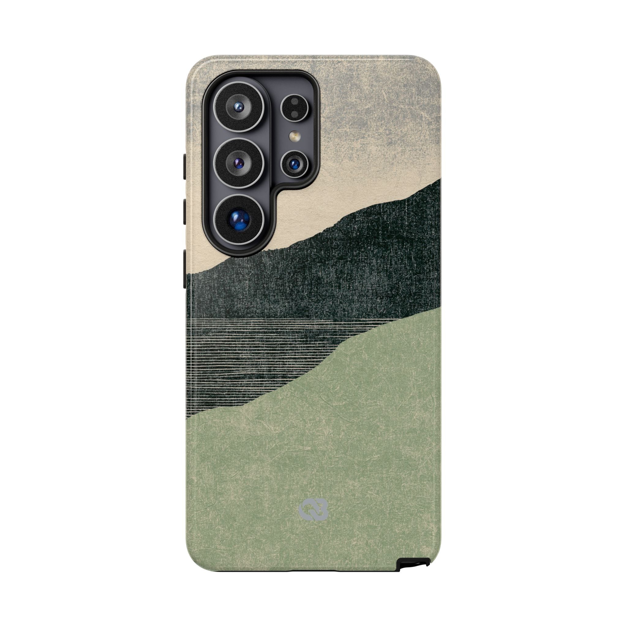 Green Tough Phone Case for Samsung - Moss Ridge Grain