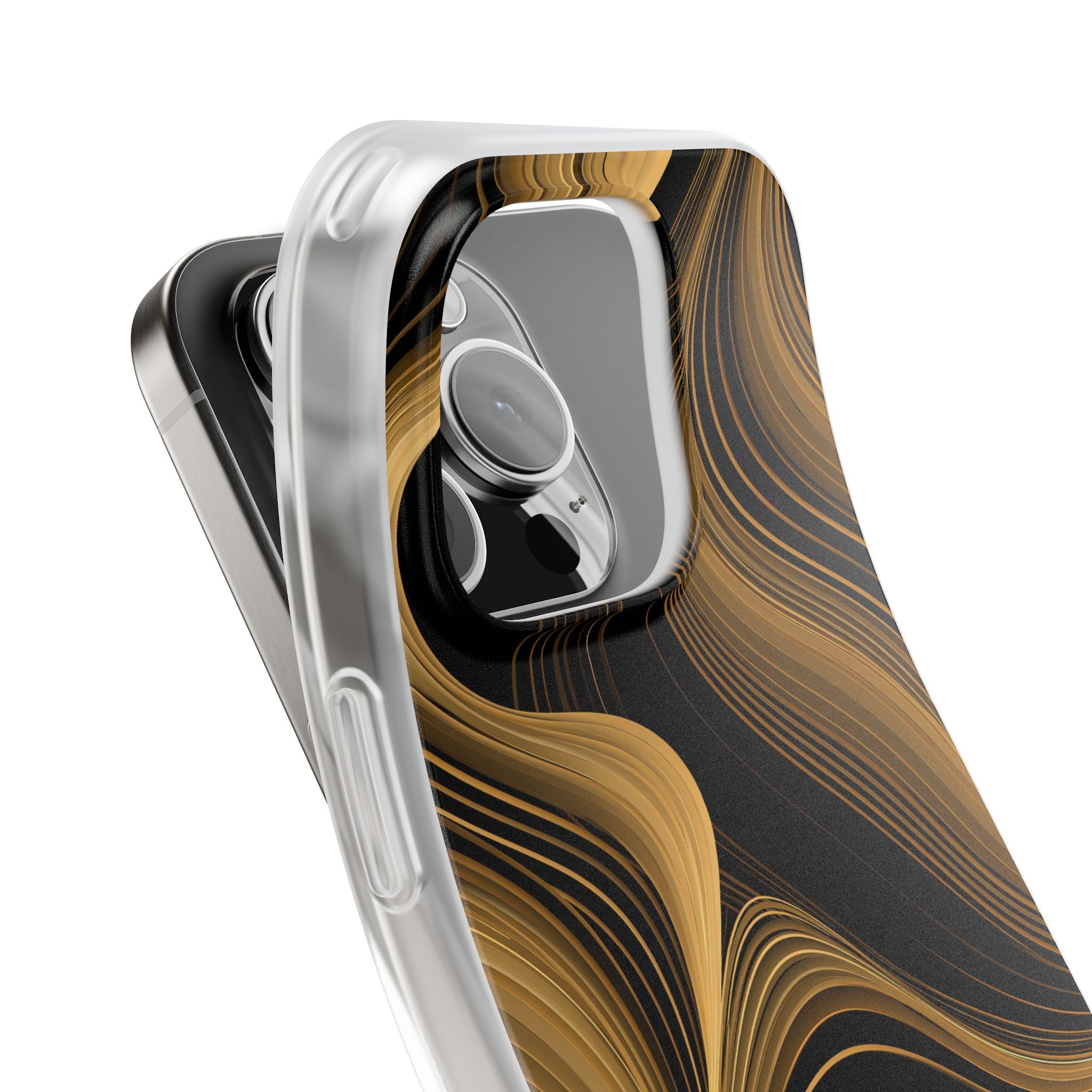 Gold Lite Phone Case for iPhone - Molten Copper Strands