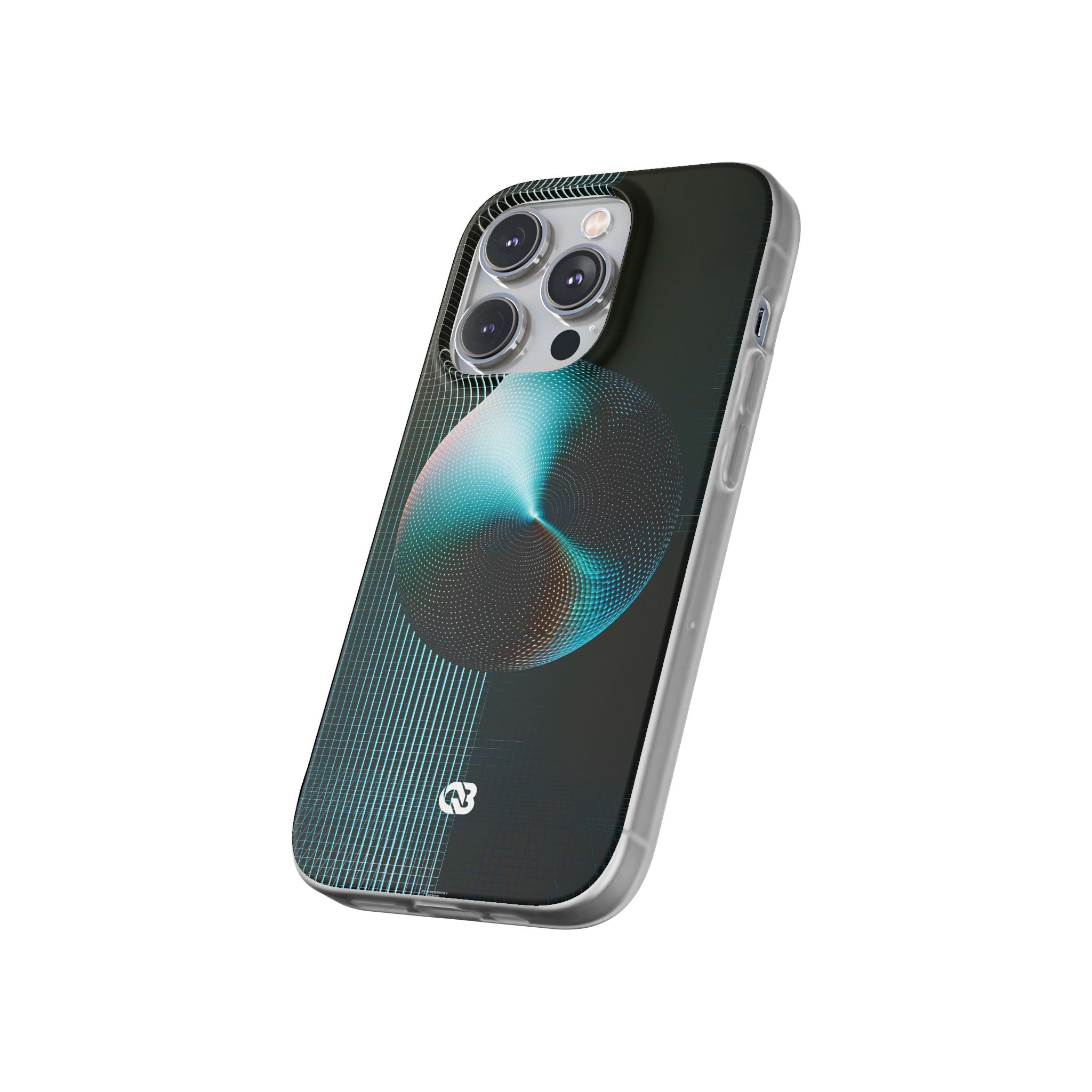 Blue Lite Phone Case for iPhone - Cyan Vector Sphere