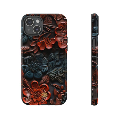 Carved Earth Bloom · Tough Coque de téléphone pour iPhone