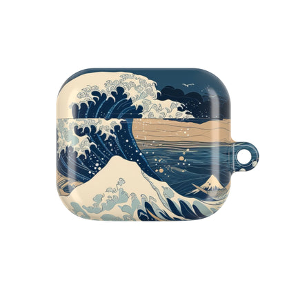 Cresting Navy Wave - AirPods Case
