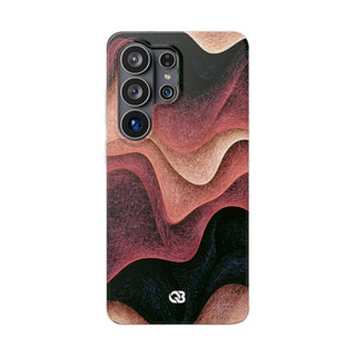 Rose Contour Waves · Lite Phone Case for Samsung · Pink