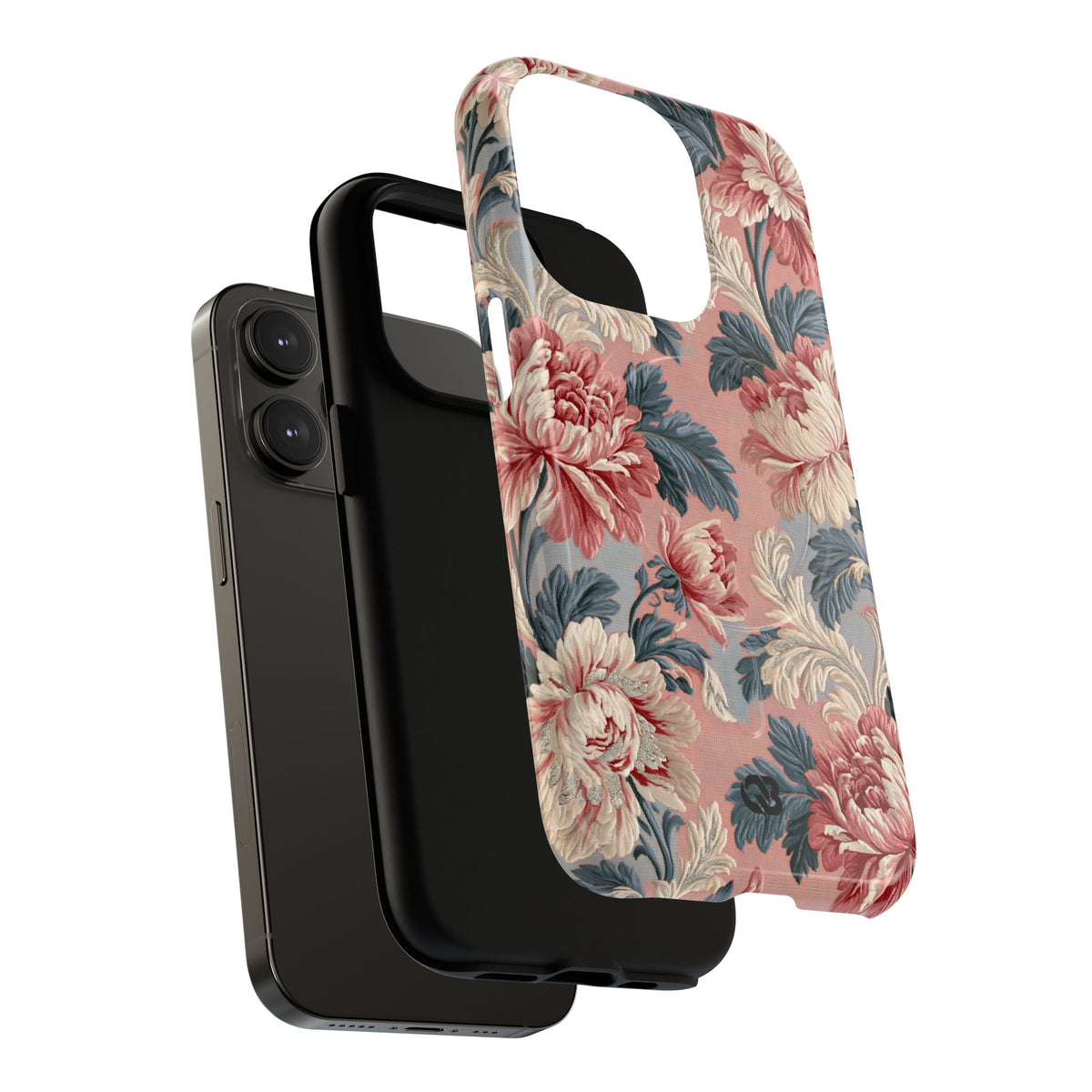 Blush Peony Jacquard · Tough 2.0 Magnetic Phone Case for iPhone · Pink