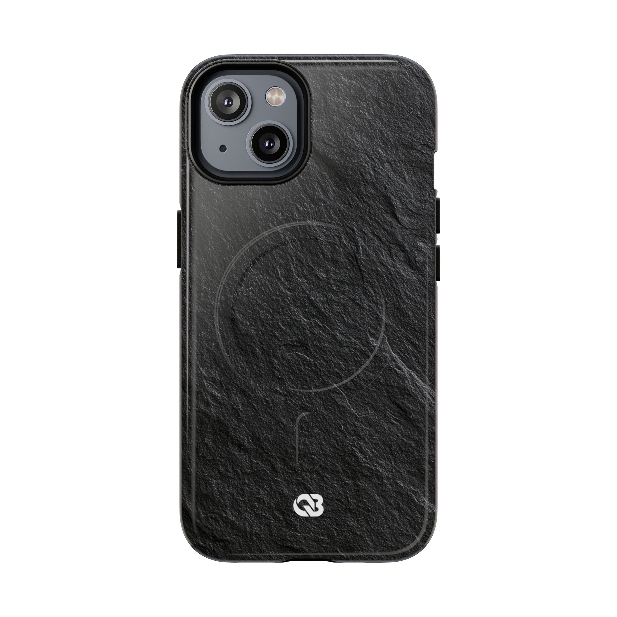 Black Tough 2.0 Magsafe Phone Case for iPhone - Raw Obsidian Slate