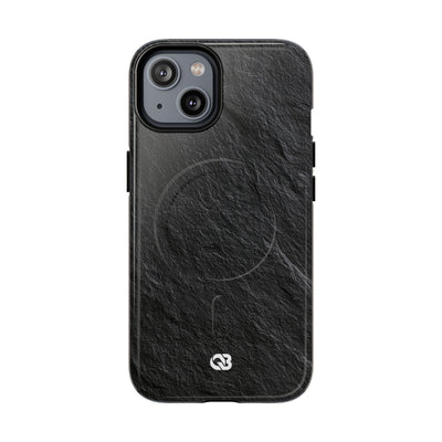 Black Tough 2.0 Magsafe Phone Case for iPhone - Raw Obsidian Slate
