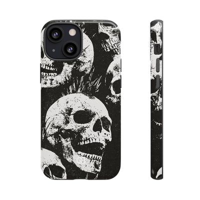 Punk Skull Riot · Tough Phone Case for iPhone · Black