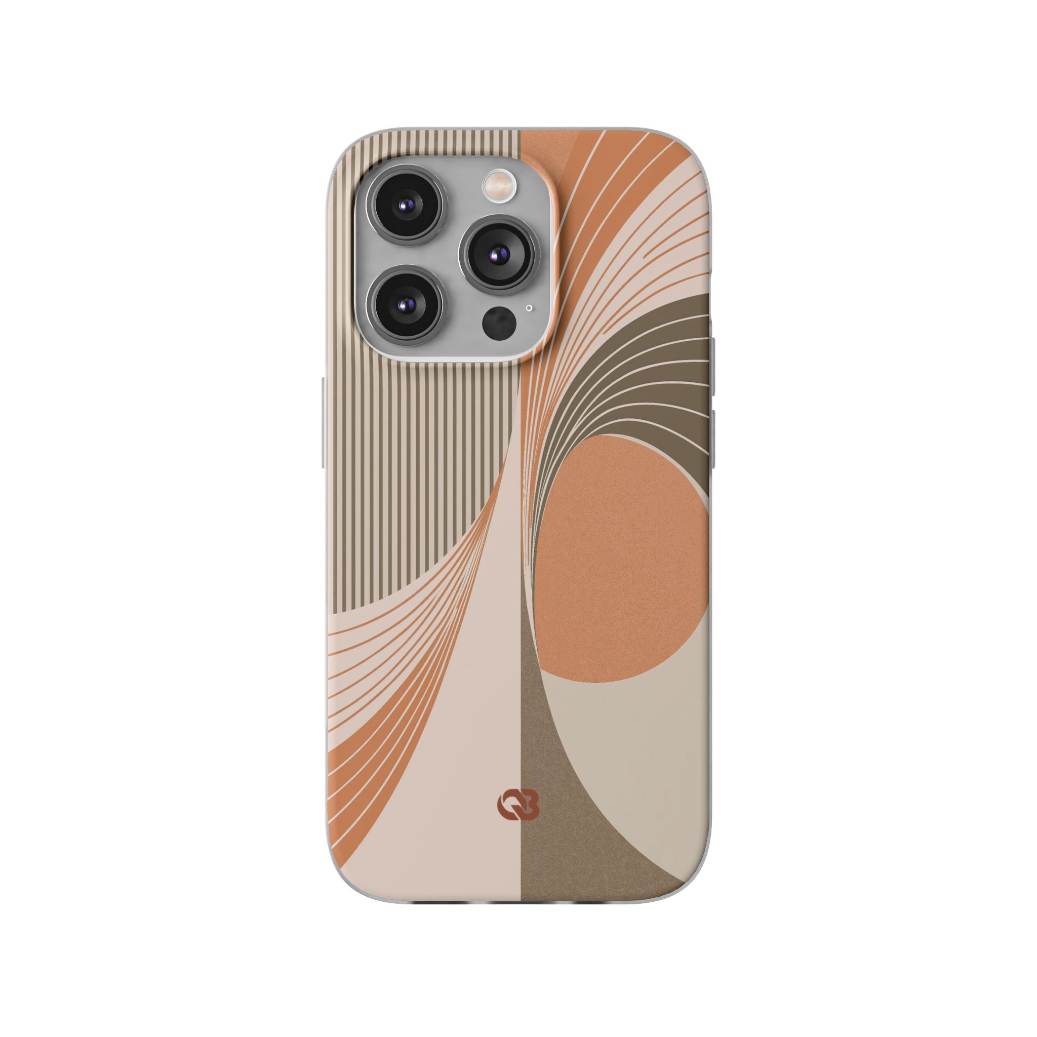 Orange Lite Phone Case for iPhone - Desert Arc Horizon