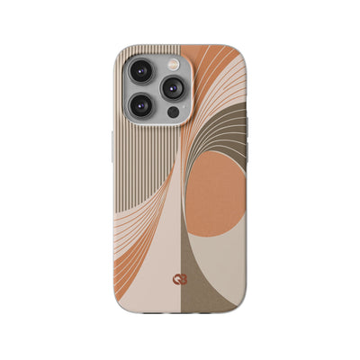 Orange Lite Phone Case for iPhone - Desert Arc Horizon