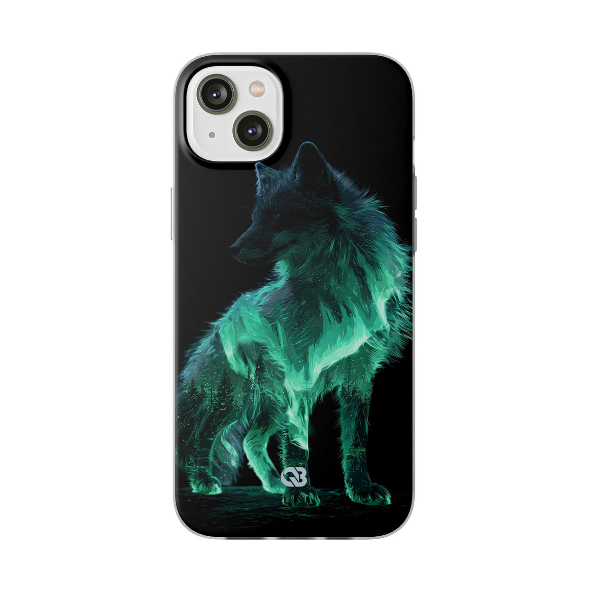 Nordic Aurora Fox · Lite Phone Case for iPhone ·  Teal