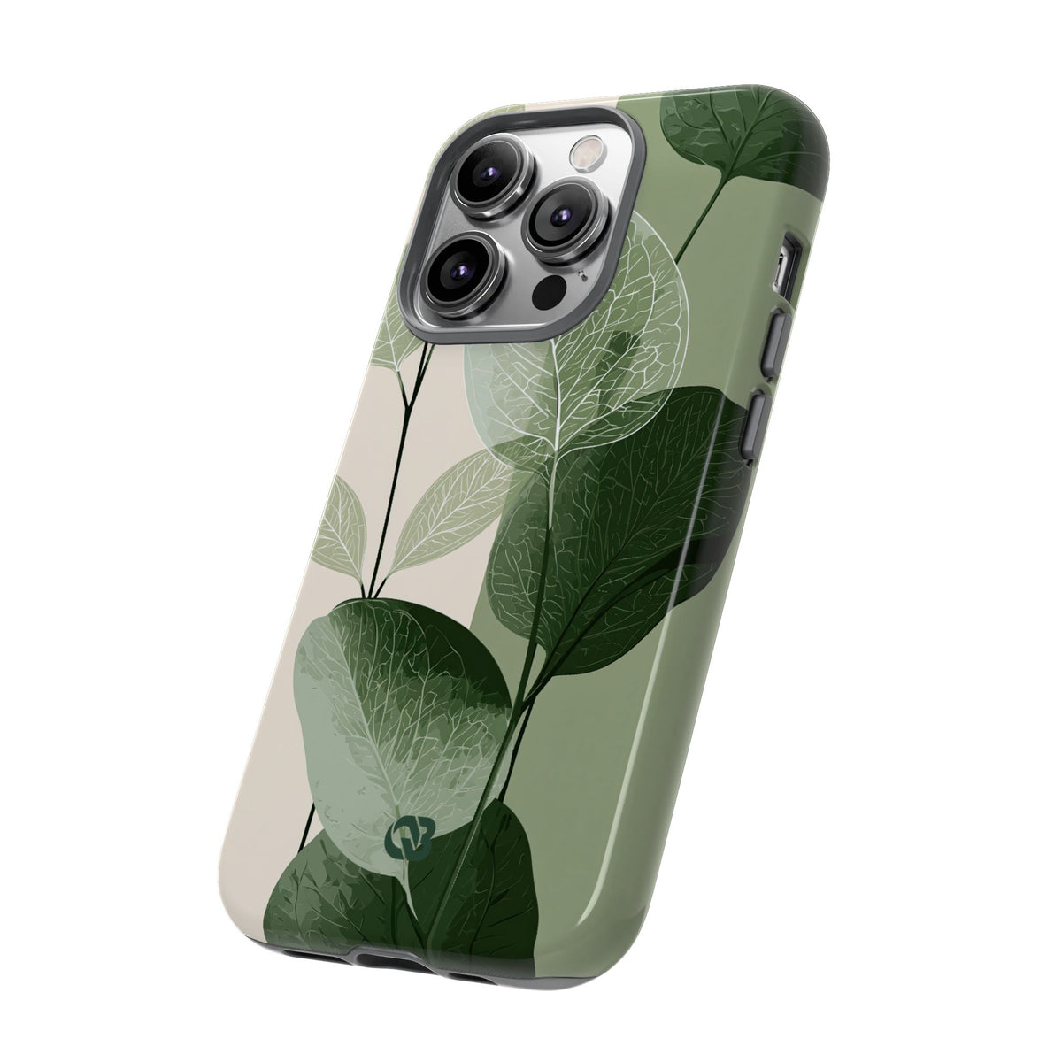 Layered Eucalyptus Study · Tough Phone Case for iPhone · Green