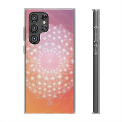 Radiant Stardust Mandala · Soft Mobilskal för Samsung