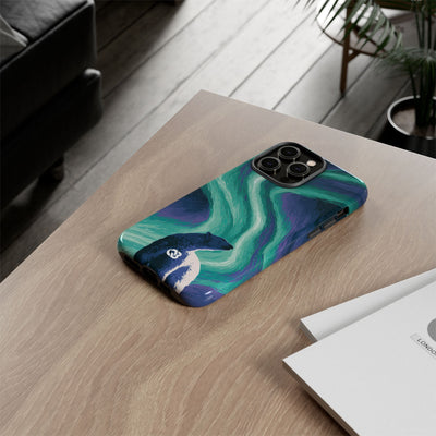 Arctic Aurora Bear · Tough Phone Case for iPhone · Teal