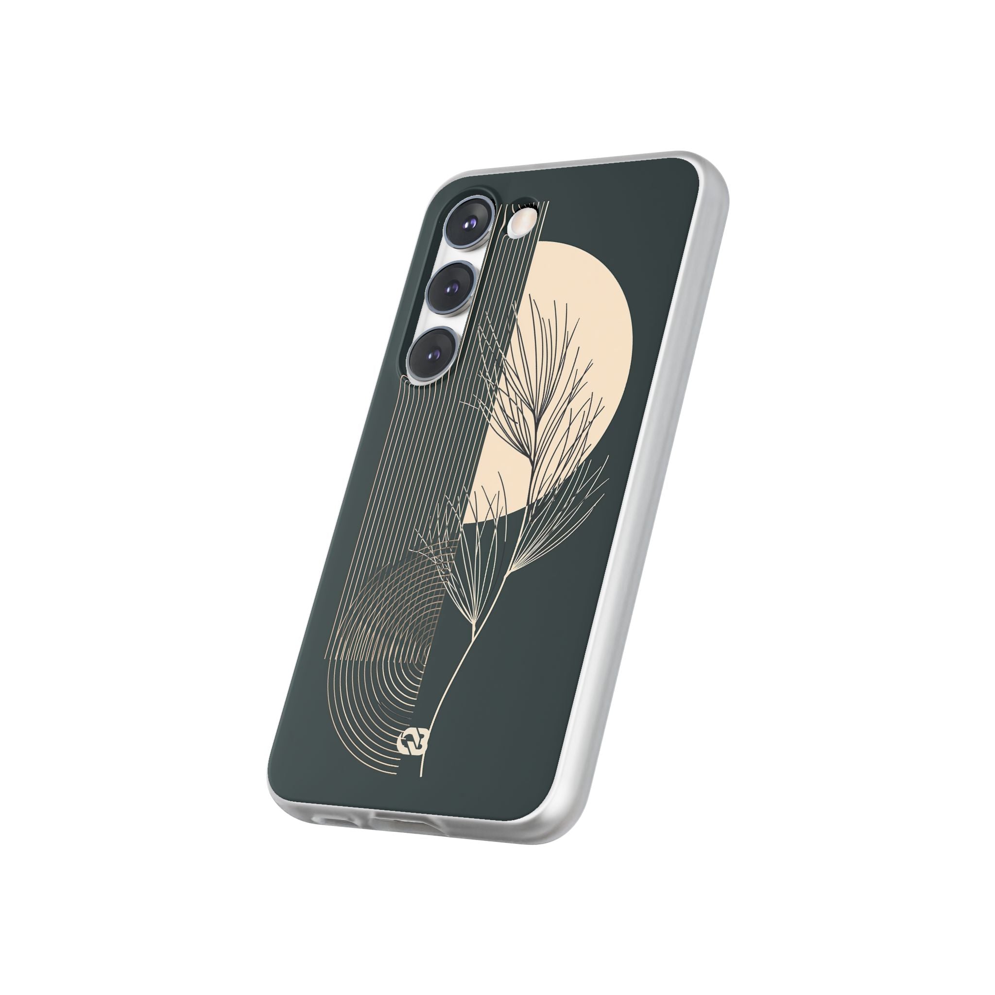 Black Lite Phone Case for Samsung - Obsidian Sand Willow