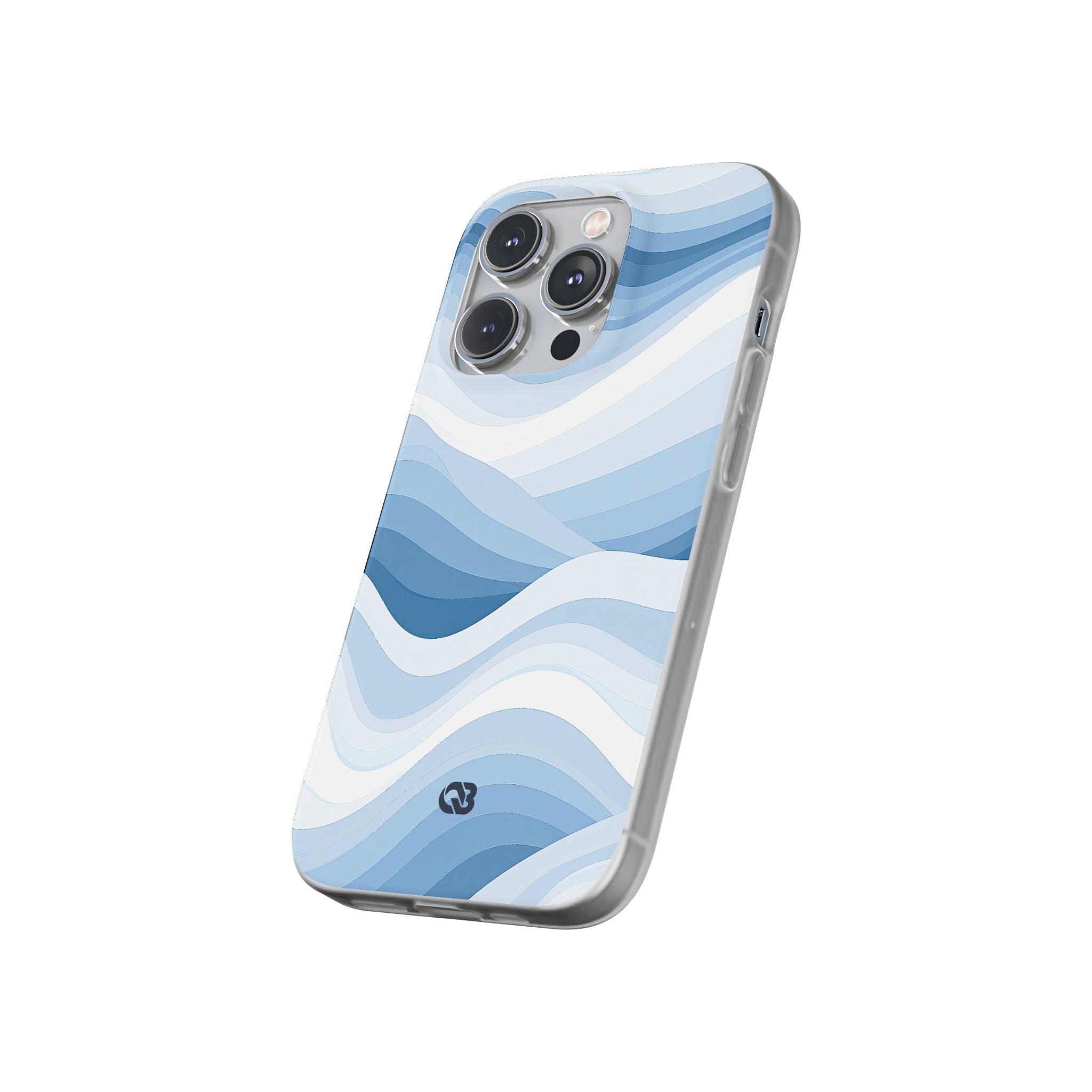 Blue Lite Phone Case for iPhone - Glacial Indigo Flow