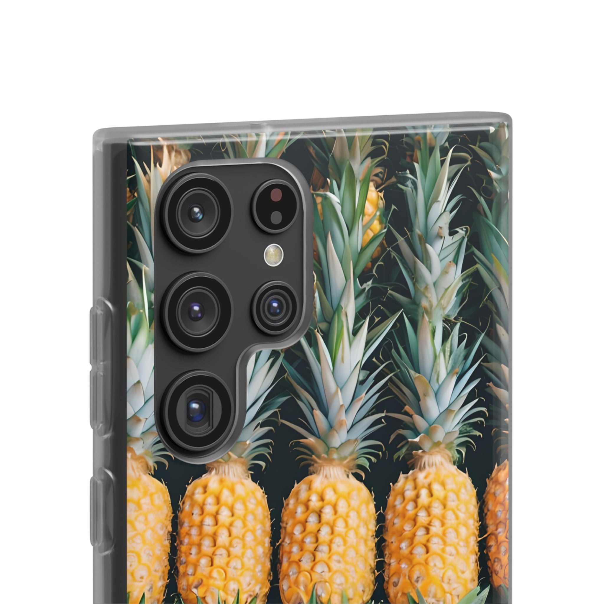 Gilded Pineapple Rows · Soft Phone Case for Samsung