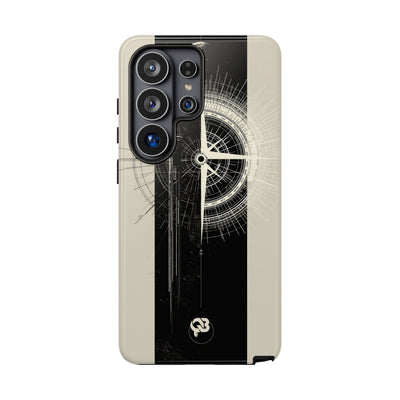 Beige Tough Phone Case for Samsung - Zenith Vector Spire