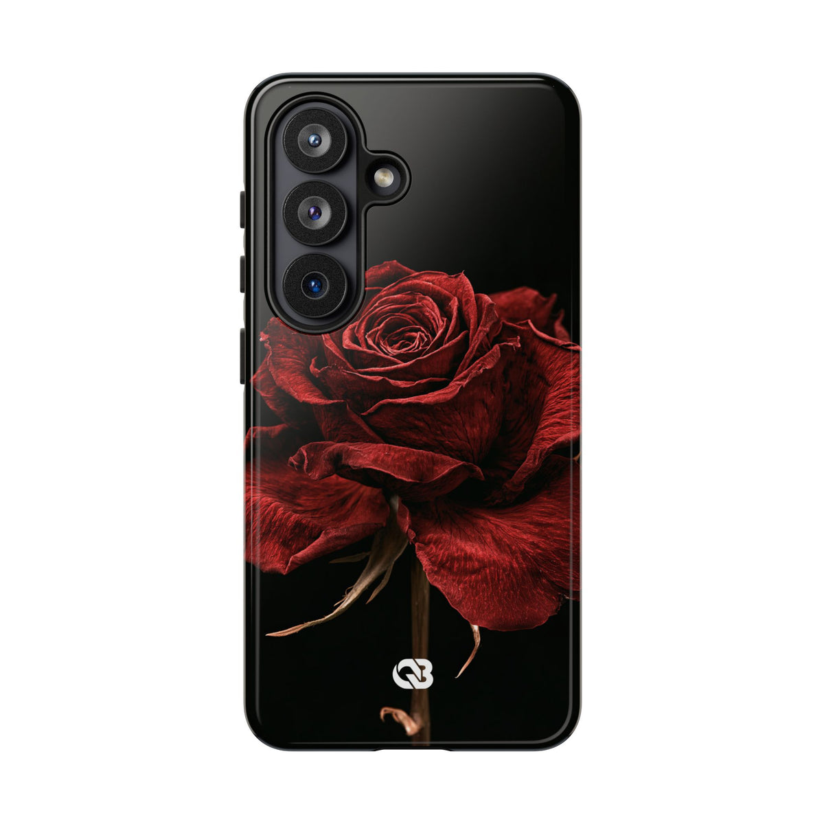 Crimson Noir Rose · Tough Phone Case for Samsung · Black