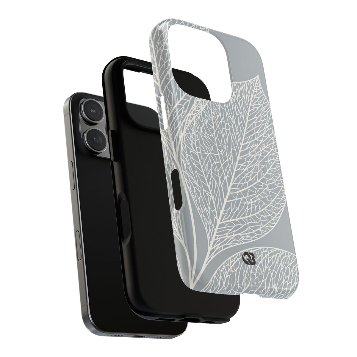 Minimal Leaf Skeleton · Tough 2.0 Magnetic Phone Case for iPhone · Grey