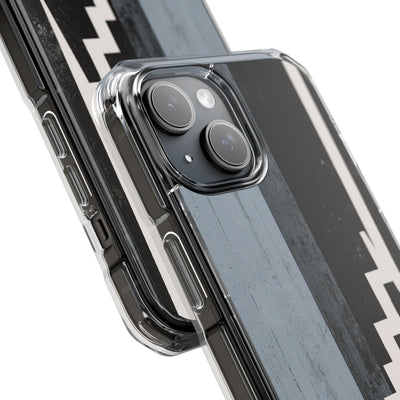 Grey Impact MagSafe Phone Case for iPhone - Industrial Concrete Void