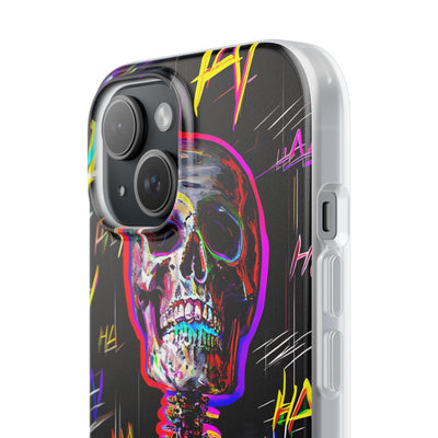 Neon Glitch Skeleton · Soft Handyhülle für iPhone