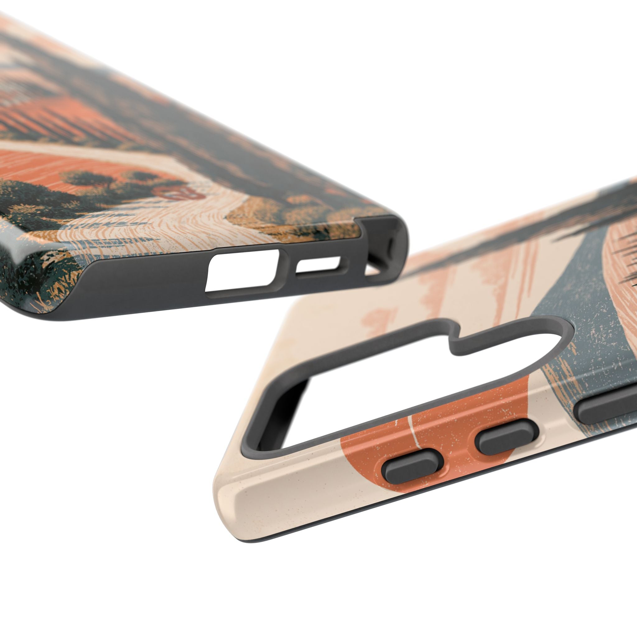 Orange Tough Phone Case for Samsung - Terracotta Ridge Trail