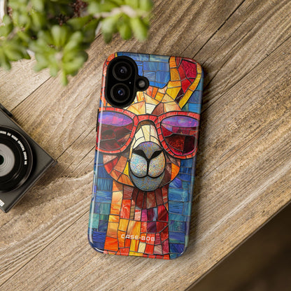 Llama Mosaic Glow iPhone 16 Plus Case - Tough