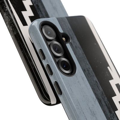Grey Tough Phone Case for Samsung - Industrial Concrete Void