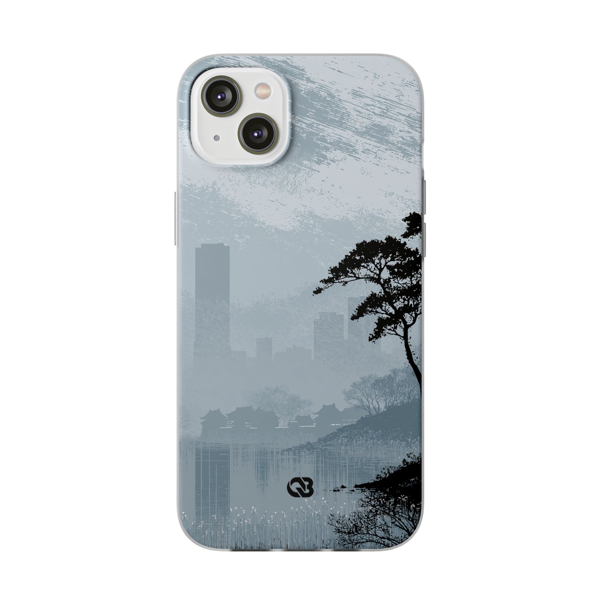 Grey Lite Phone Case for iPhone - Steel Slate Zen
