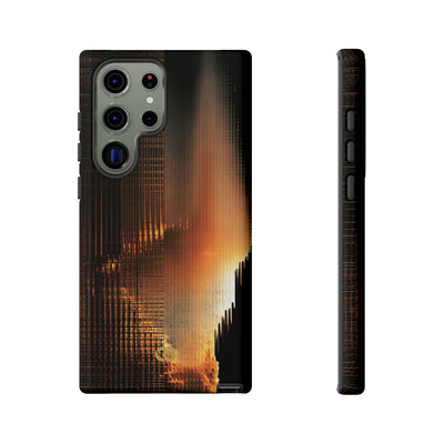 Luminous Grid · Tough Phone Case for Samsung · Black