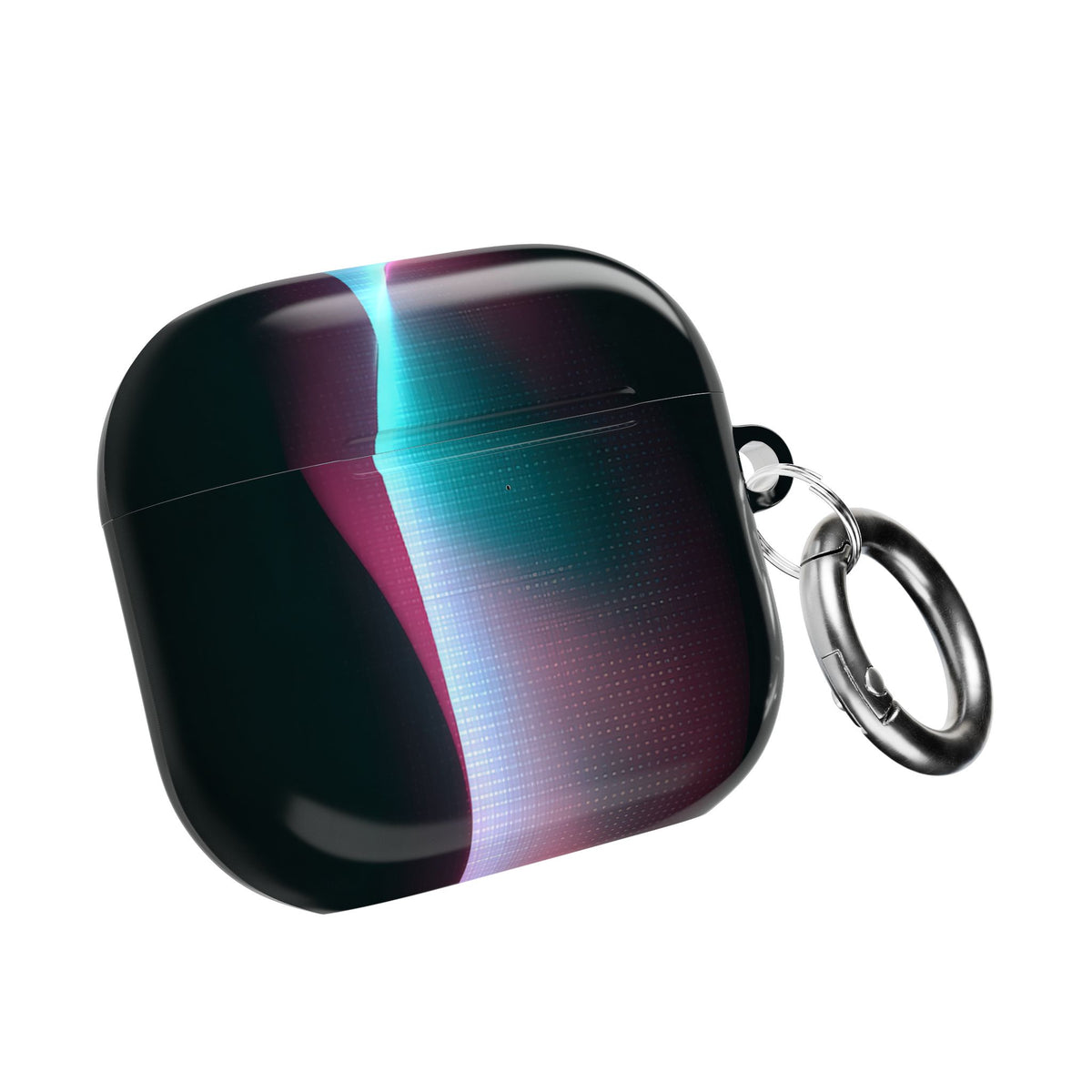 Neon Pixel Flow · Hard Case for AirPods & AirPods Pro · Black