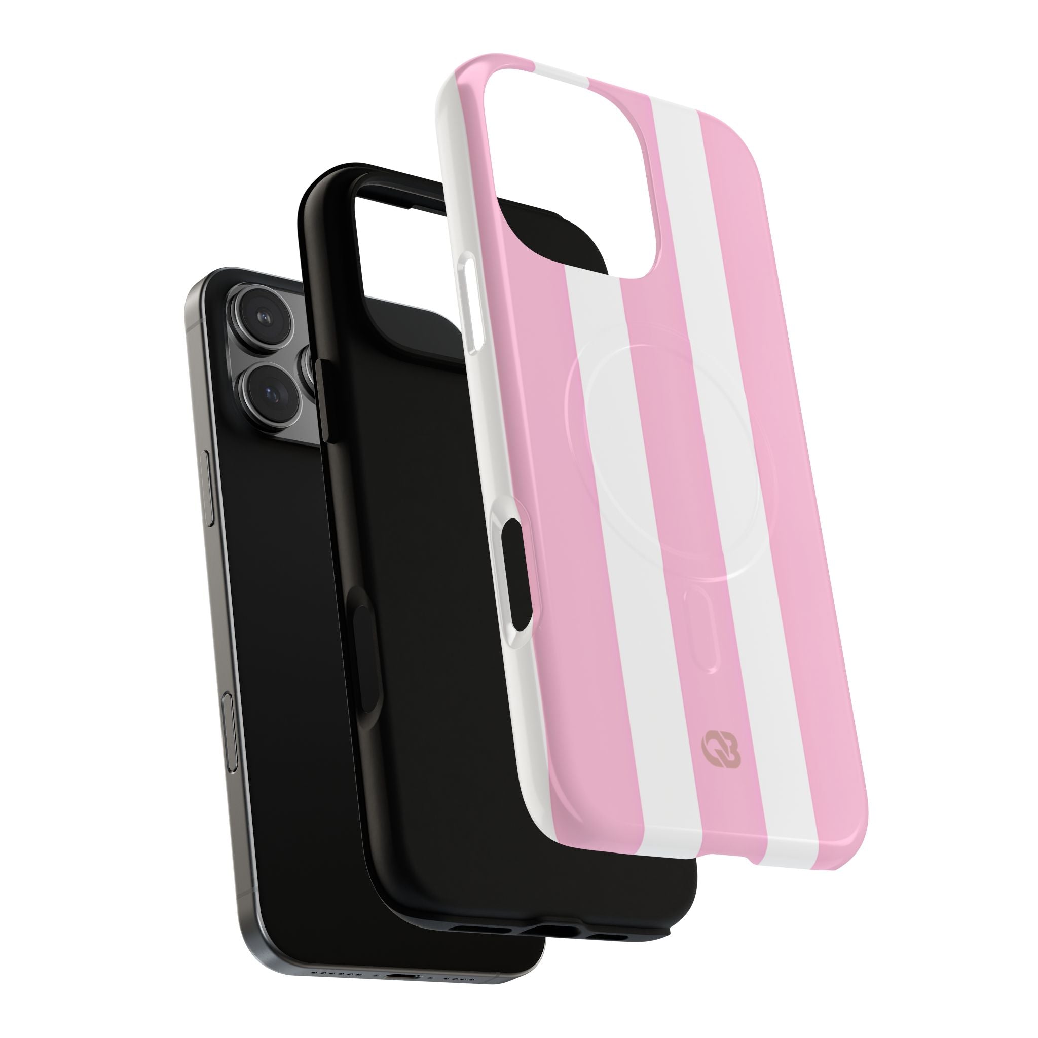 Soft Pink Stripe · Tough+ Magsafe