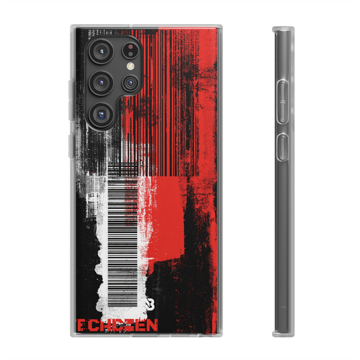 Distorted Barcode · Lite Phone Case for Samsung · Black