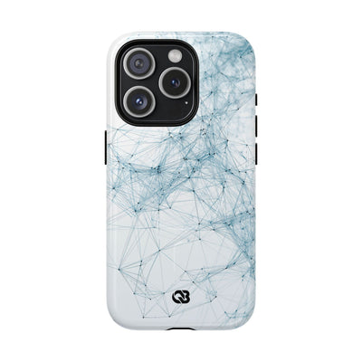 Blue Tough 2.0 Magsafe Phone Case for iPhone - Glacial Neural Web