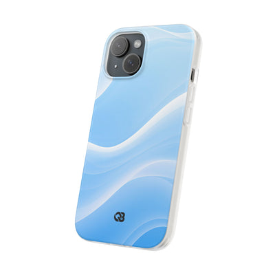 Blue Lite Phone Case for iPhone - Glacial Blue Silk