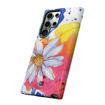 Vivid Bloom Splatter · Tough Handyhülle für Samsung