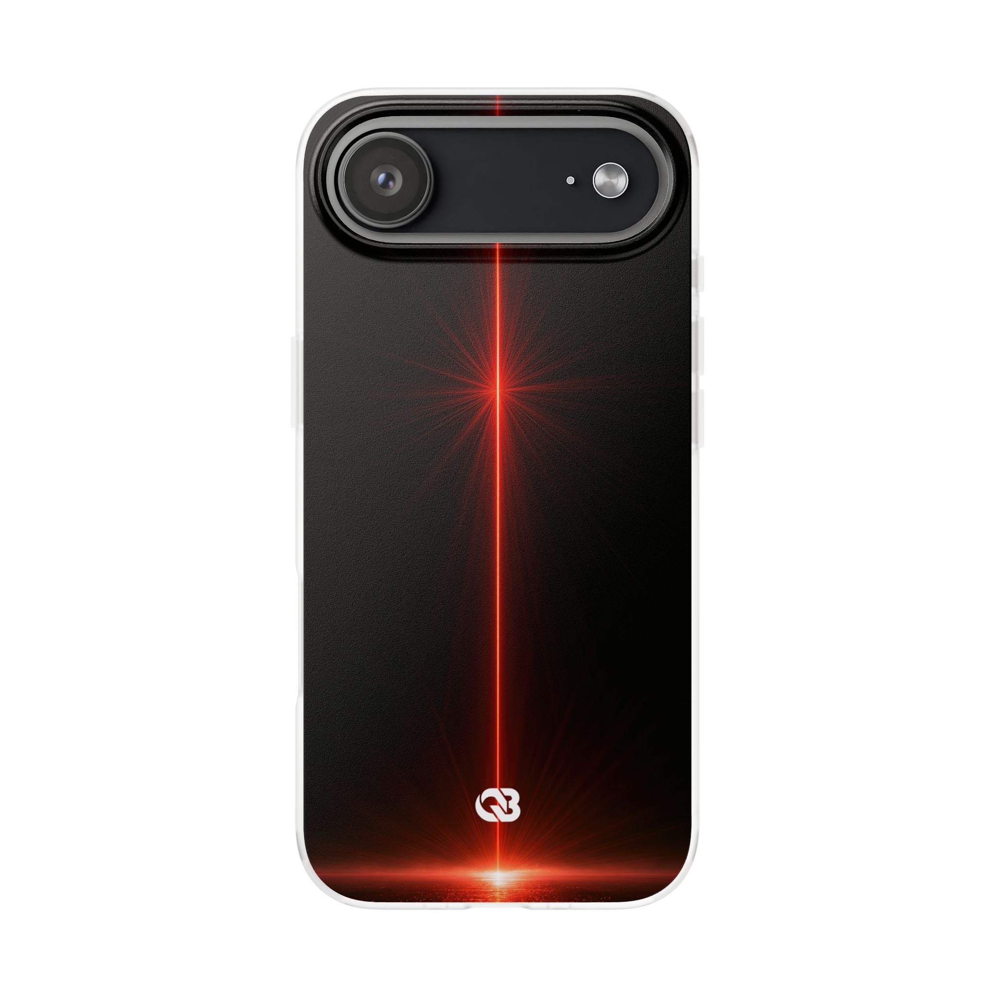 Red Lite Phone Case for iPhone - Crimson Flare Vector