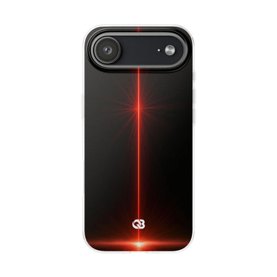 Red Lite Phone Case for iPhone - Crimson Flare Vector
