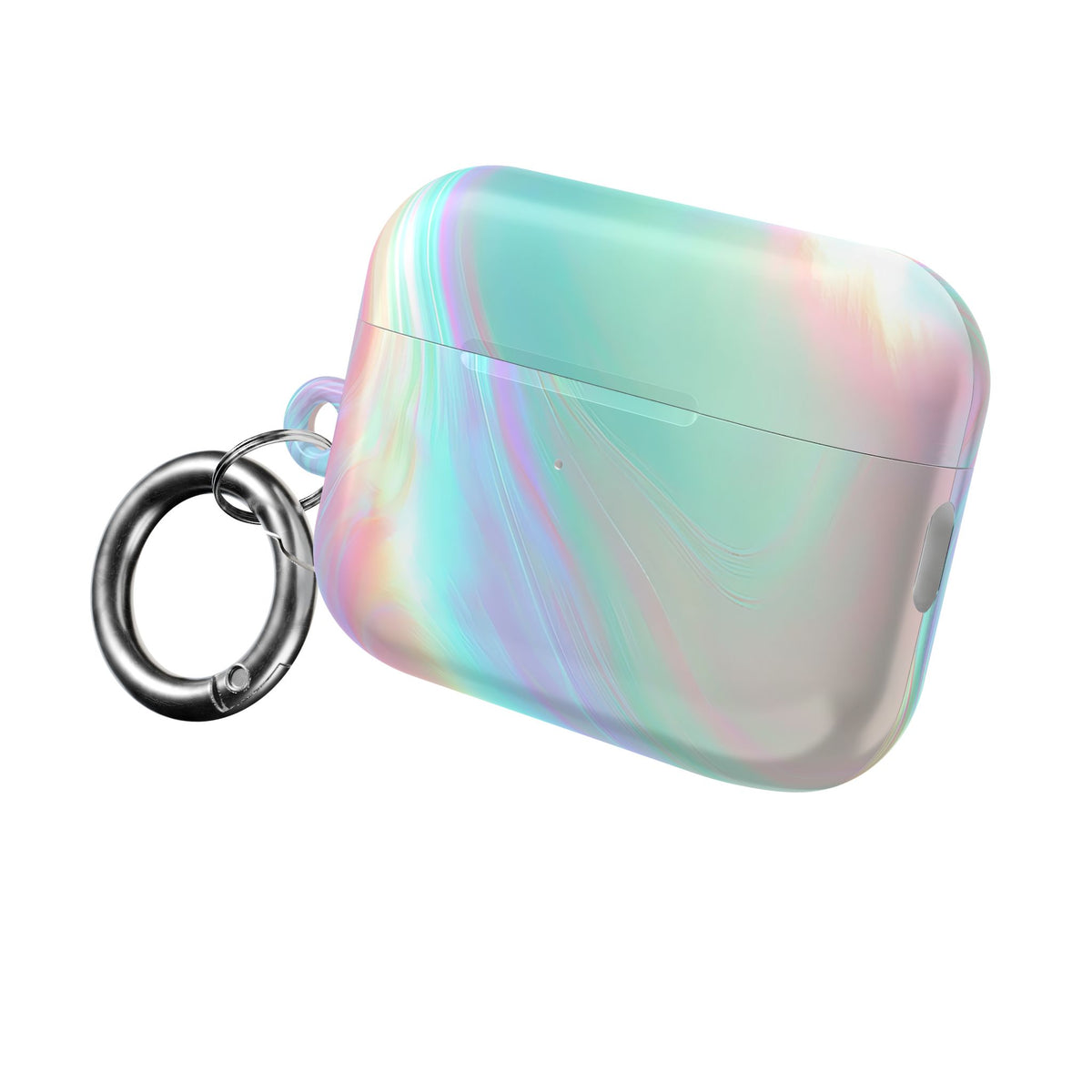 Prismatic Liquid Light · Hard Case for AirPods & AirPods Pro · Teal